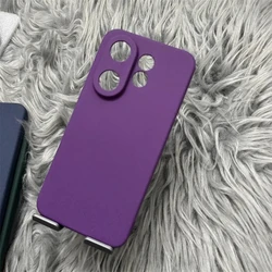 Elegant Sandstone Soft TPU Ultra - Thin Matte Phone Case for VIVO V60 (Purple)