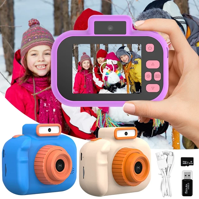 Children Camera Selfie 4000W Pixels 1080P HD Screen Blue PurPle Dual  Cameras Kids Electric Toys for Baby Camara Foto Infantil - AliExpress