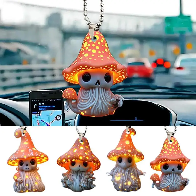 

Car Pendant Acrylic Auto Rear View Mirror Ornament Automotive Hanging Halloween Pendant Car Interior Decoration Accessories
