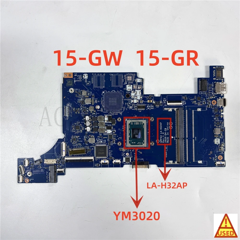 

Laptop Motherboard LA-H32AP M31090-601 For HP 15-GW 15-GR WITH YM3020C Fully tested, works perfectly