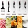 MIUI Electric Hand Held Stick Blender 6-in-1 Multi-Purpose Immersion Hand Blender Stainless Steel Blades Home Kitchen1200W 6
