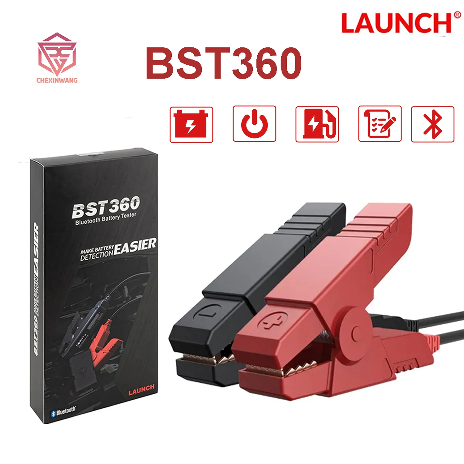 Lancio Bst360 Bluetooth Battery Tester 12V Bst 360 Car Automotive Cranking Ricarica Circut Analyzer Tools Per X431 V Android Ios