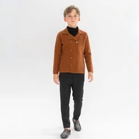 Clearance!!! 2023 Fall Boy Girl Knit Blazer High Quality Brother Sister Sweater Family Matching Baby Knitted Overalls, #7202 1