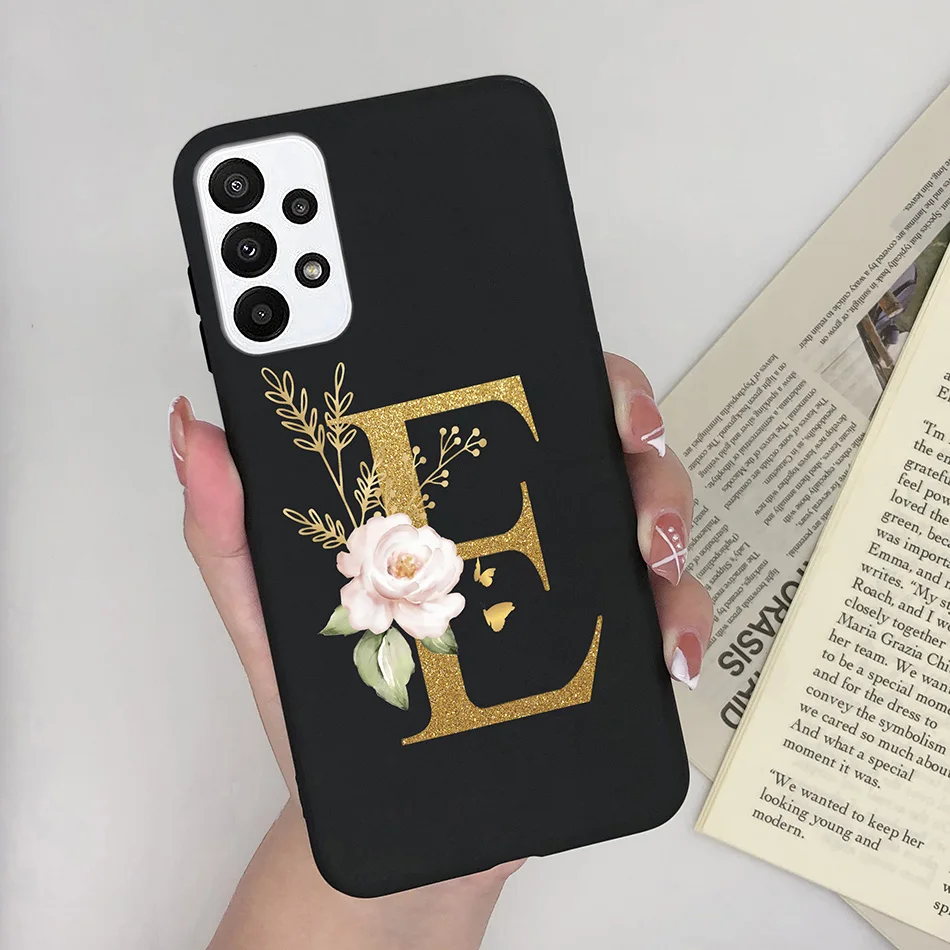 Stylish Alphabet Silicone Back Cover