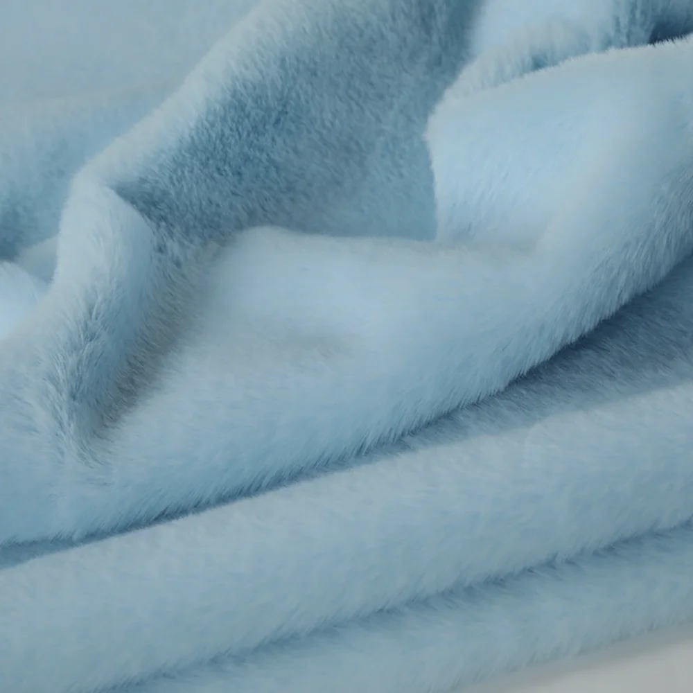 Luxurious Encrypted Thickened Faux Rabbit Fur Fabric - 50x50cm, Decorative Polyester Padding