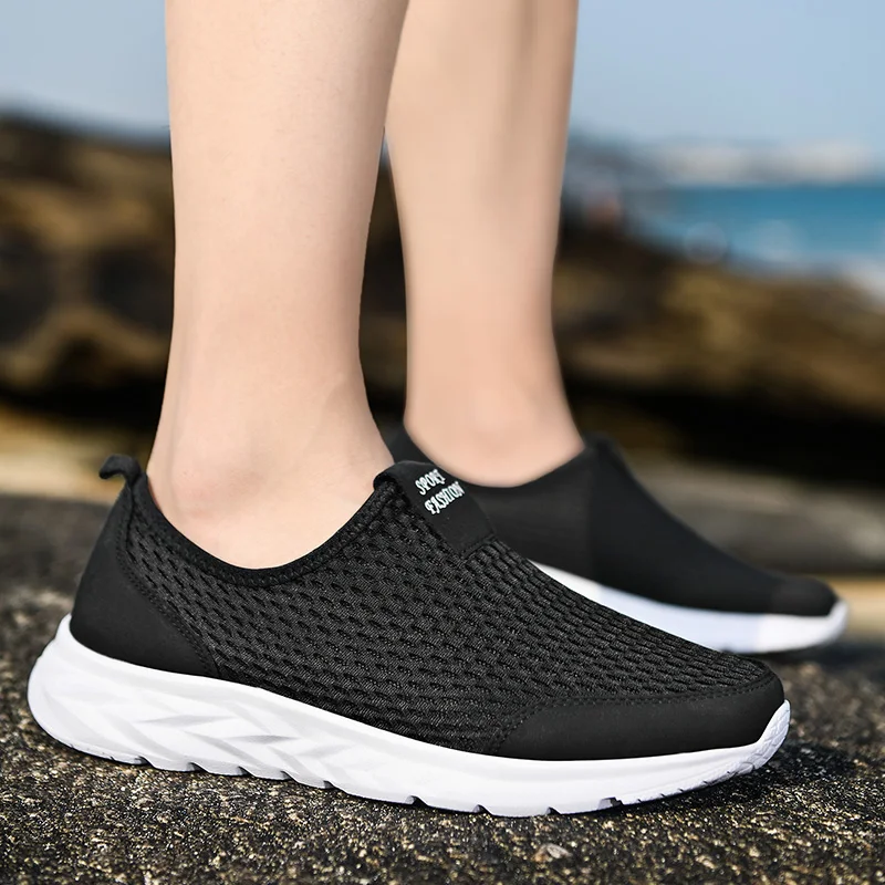 Lightweight Mens Casual Sneakers - Breathable Outdoor Walking Shoes