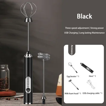 Mini Milk Frother For Coffee Mixer Handheld Egg Blender Electric Milk Foamer For Matcha Cappuccino Creamer Whisk Frothy Bubbler 1