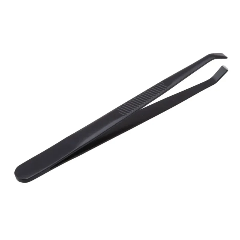 Tweezers Facial Hair Slant Tip Eyebrow 1PCS Eyebrow Removal Clip Stainless Steel Flat Eyelash Makeup Tweezer Beauty Tools