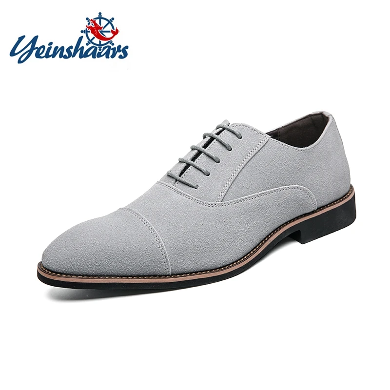 

Men's Suede Dress Shoes Luxury Brand High Quality For Men Summer Formal 2022 Classic Daily Party Wedding Leather Shoes