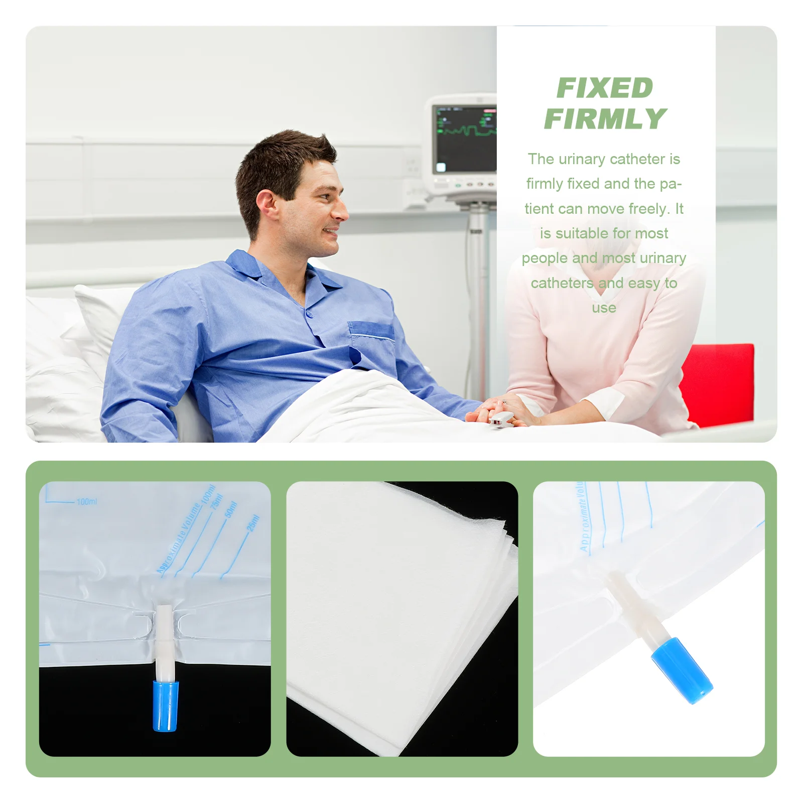 1 Set Disposable Urethral Catheter Tray Safe Material Personal Health Equipment PP Gauze Non Woven