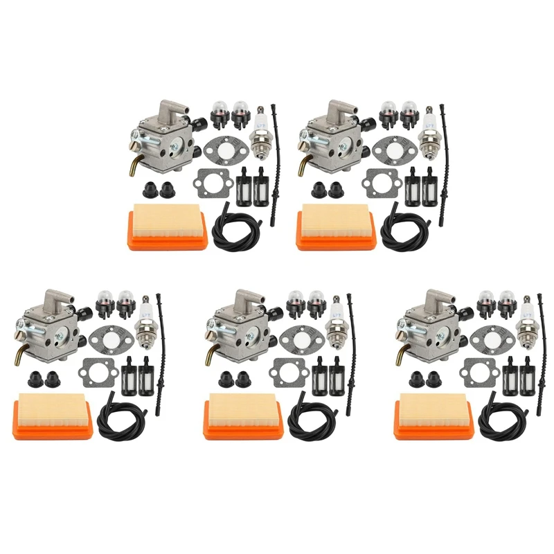 new-5x-carburateur-filtre-A-air-ampoule-carburant-repower-kit-fit-pour-stihl-fs120-fs200-fs250-fs300-fs350-fr450-coupe-bordure