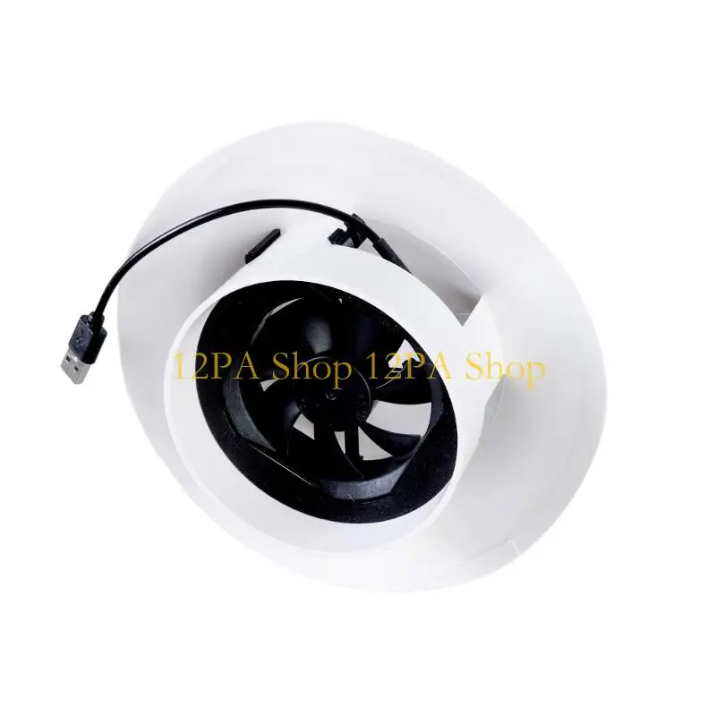 12PA 110mm 직경 USB 환기 팬 배기 팬 욕실 및 저장 공간 높은 풍량 추출기 팬 19.50cm