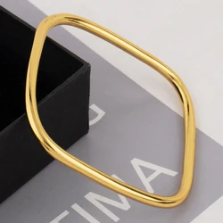 Gold - Plated Retro Italian Men's Stainless Steel Bracelet - Hip - Hop Punk Fashion (1)