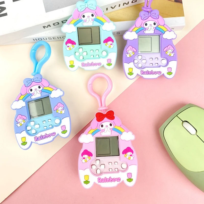 

Kawaii Sanrio игровая консоль брелок моя мелодия Kuromi почтовый Коричный мультфильм милый брелок для ключей подвеска Украшение подарок для детей