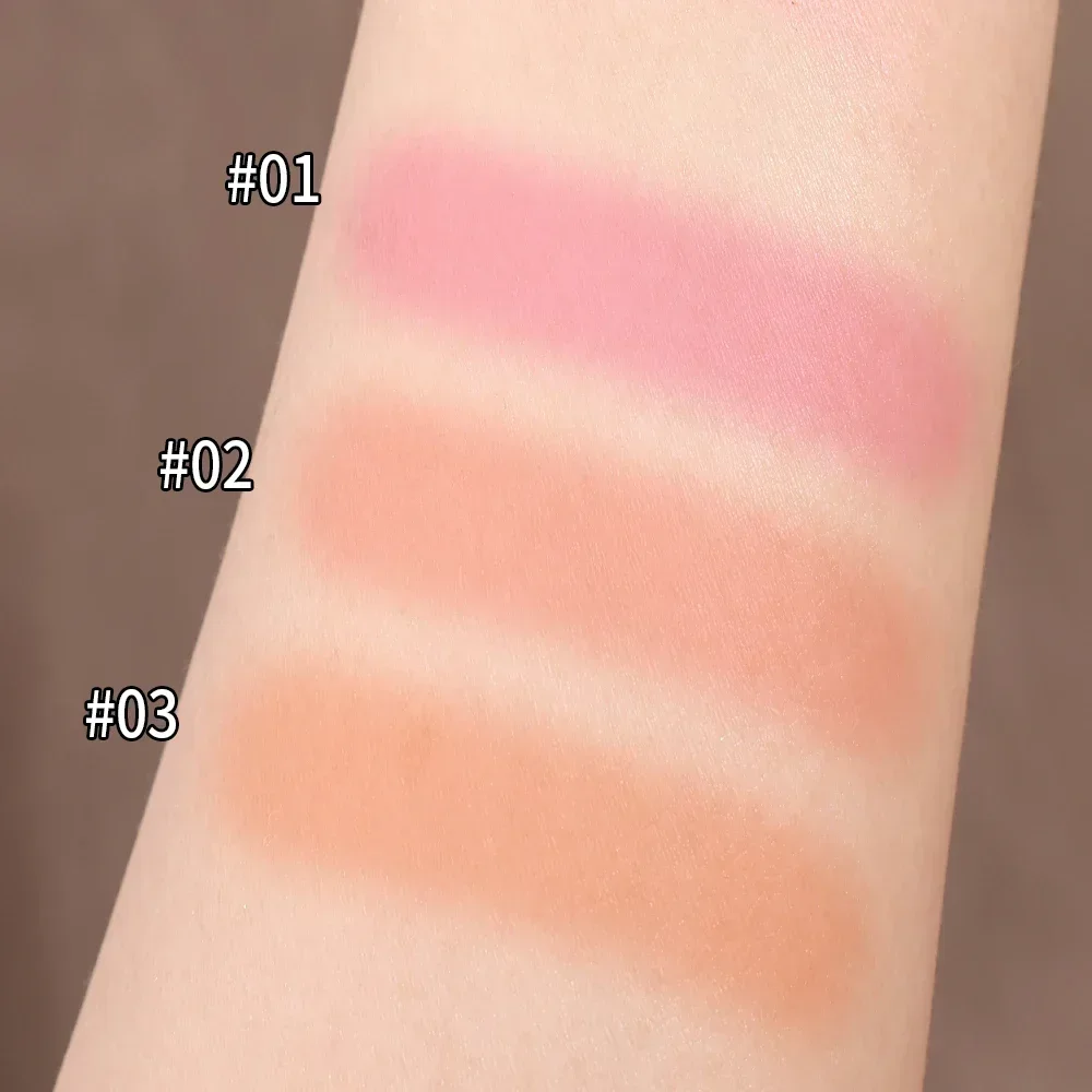 Matte Blush Mushroom Head Lazy Air Cushion Blush Waterproof Lasting Blusher Palette Cheek Contour Natural Cheek Tint Cosmetics 6