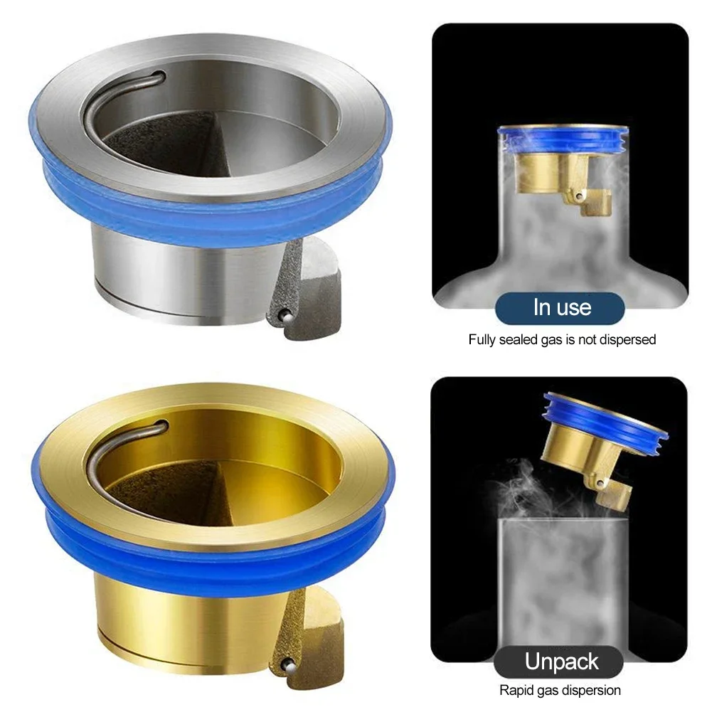 All-copper Floor Drain Core Floor Shower Drain Stopper Insectproof Anti-odor Deodorization for Toilet Kitchen Bathroom Toilet Sewer