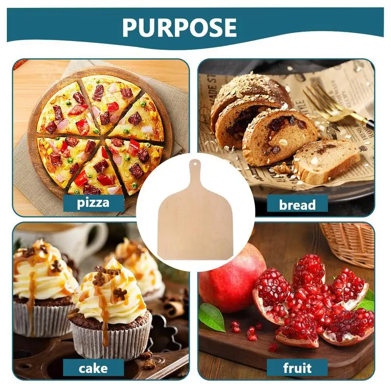 Wooden Pizza Peel Shovel with Wooden Handle Cheese Cutter Peels Lifter Tool Pizza Shovel Cake Baking Tools pizza pan