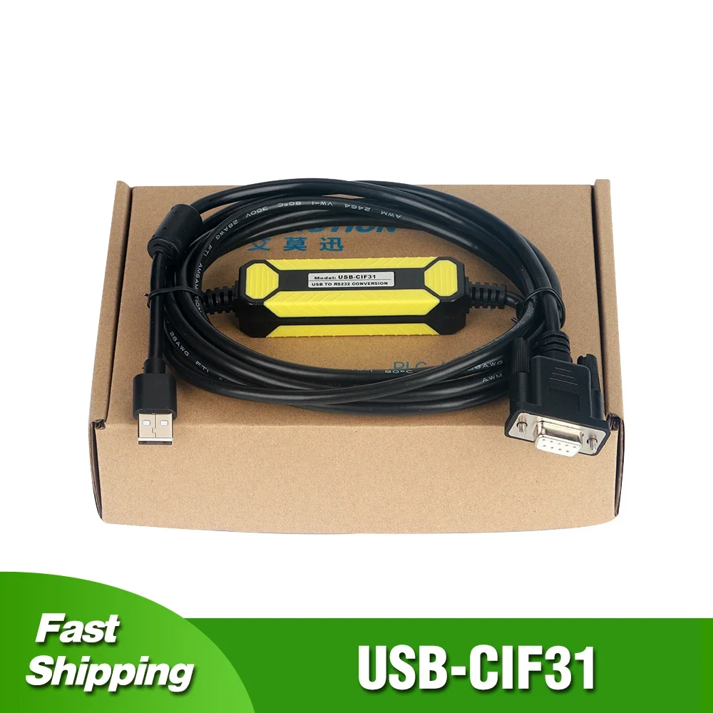 その他 CS1W-CIF31 OMRON 1PC For Omron CS1W-CIF31 Programming Cable USB To RS232