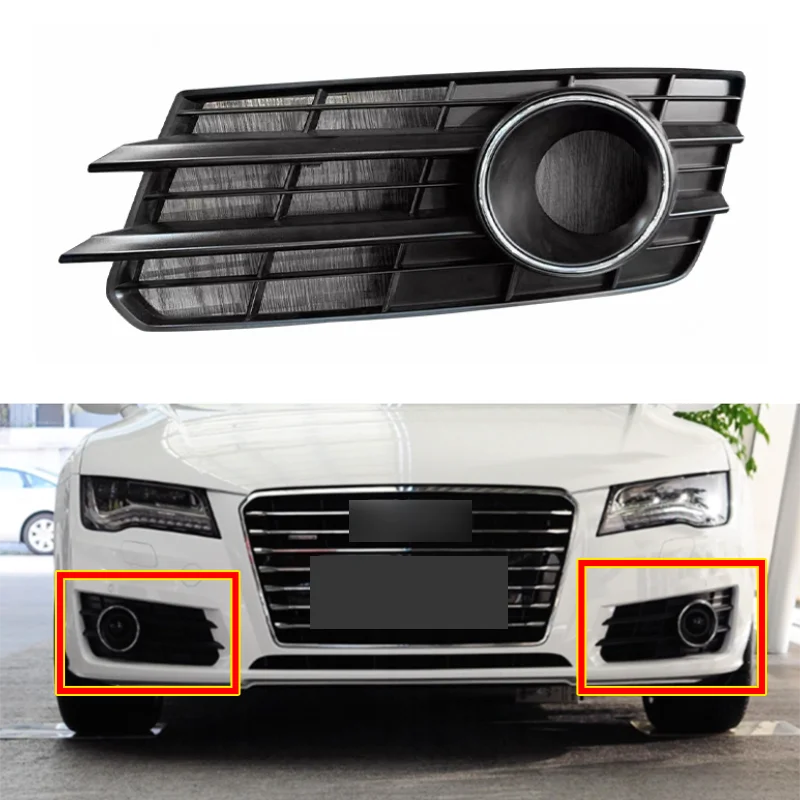 アウディ フォグライトグリル TT 2011-2014 左右セット エアガイド グリル フロント トリム バンパー カスタム用パーツ 車のフロントフォグライトグリルカバーアウディ TT MK2 S ライン TTS