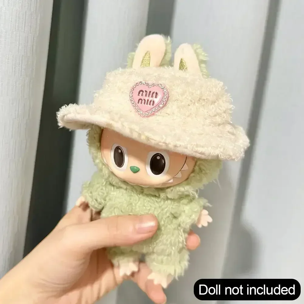 Labubu Idol Cute Doll Fashion Sweater Outfit - Pink and White Striped Party Sweater with Accessories