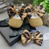 Dollbling Baby Girl Leopard Design  Luxury Crown Jewelry Diamond Bling Ballerina Shoes First Communion Outfit Nursery Decoration 1
