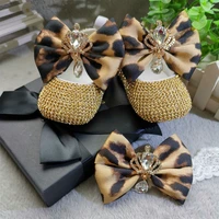 Dollbling Baby Girl Leopard Design  Luxury Crown Jewelry Diamond Bling Ballerina Shoes First Communion Outfit Nursery Decoration 1