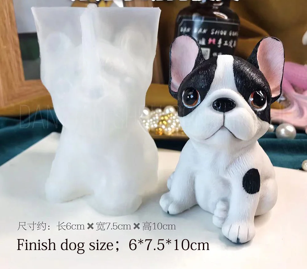 ミニ 3D 動物樹脂キャンドル金型ウサギ猫子犬鹿エポキシ鋳造型