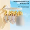 Wall Hanging Socks Holder Balcony Multi-head Baby Baby Socks Slipper Towel Drying Rack Punch-free Cloud Clothes Holder 5