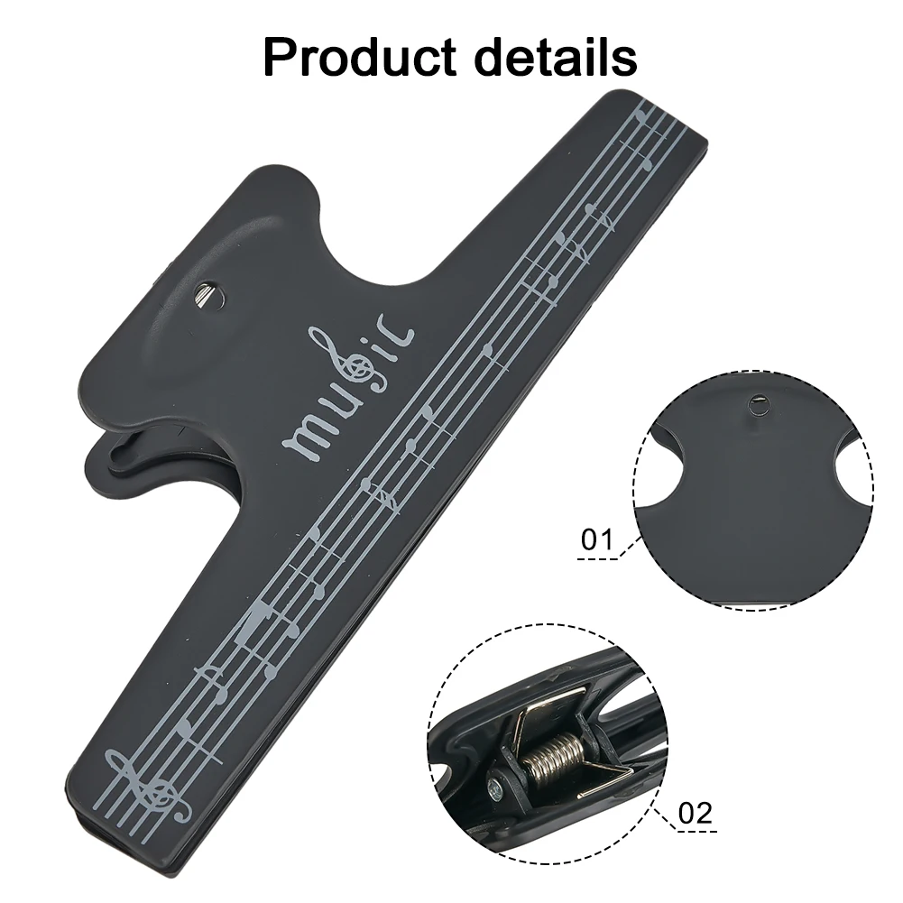 

New Note Clip Clip 150*25mm Black Book Page Book Page Note Clip Note Clip Violin For Guitar Holder Music Score