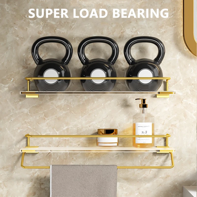 https://ae01.alicdn.com/kf/Sd434f0d64a404730ba43ffb74f099f4ed/Bathroom-Shelves-Gold-Punch-Free-Wall-Mounted-with-Towel-Bar-Acrylic-Floating-Wall-Shelf-Shampoo-Holder.jpg