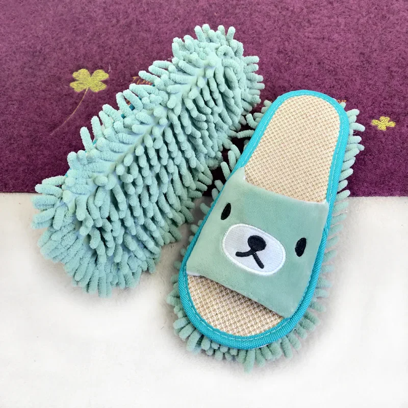 1Pair Detachable Microfiber Lazy Mopping Slides-Perfect Household Floor Cleaning Tools Home Mopping Wooden Floor Slippers Cover 4