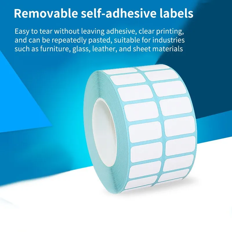 Label Stickers 5000 Triple Thermal Paper Double Row Printable 25x10mm