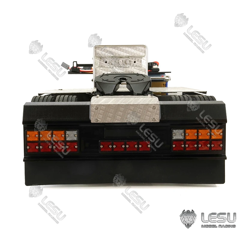 RC Truck Metal 4X4 Chassis For LESU 1/14 RC Tamiyay Tractor Cars Radio Control Motor Differential Axles Electric Model Th16593 5