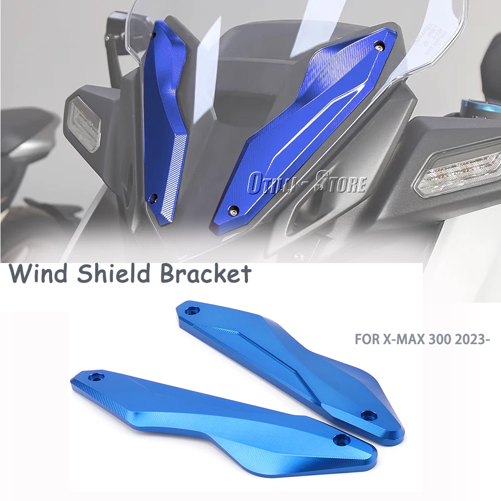 

For YAMAHA X-MAX300 X-MAX 300 XMAX300 XMAX 300 2023- Motorcycle Windscreen Trim Strip Windshield Bracket Front Holder A Pair