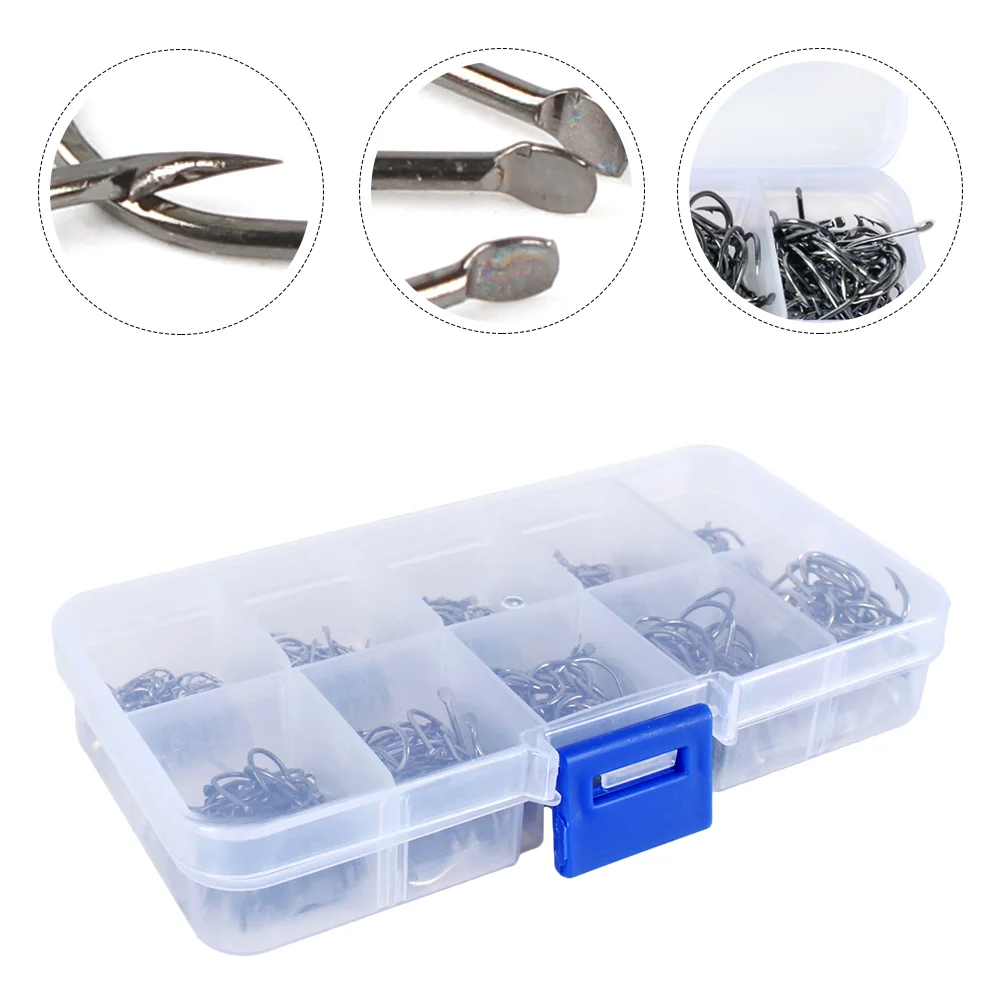 

600 Pcs Fish Hook Carbon Steel Freshwater Hooks Barb Fishing Dropshipping Octopus