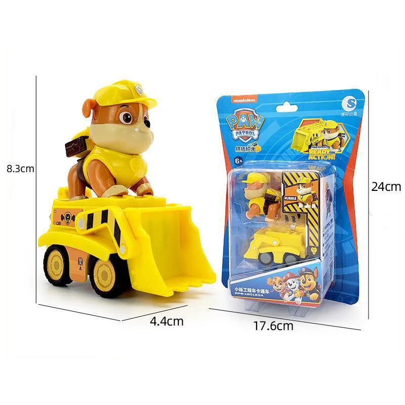 Paw Patrol Action Figure Chase Skye Car Toy Patchwork Blocks Fire Fighting Inertia Taxiing Car Fall-resistant Boy Gift