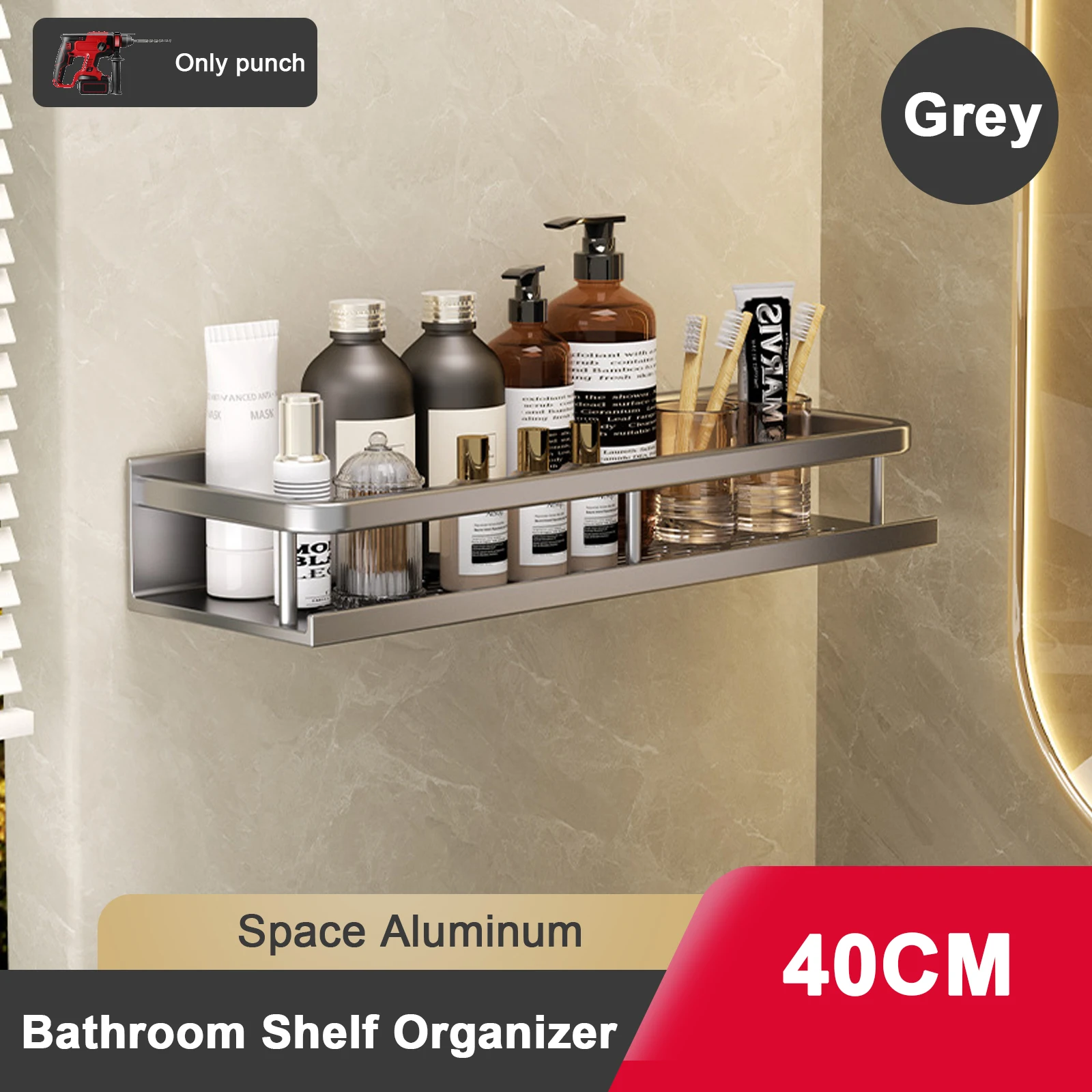 40cm Grey