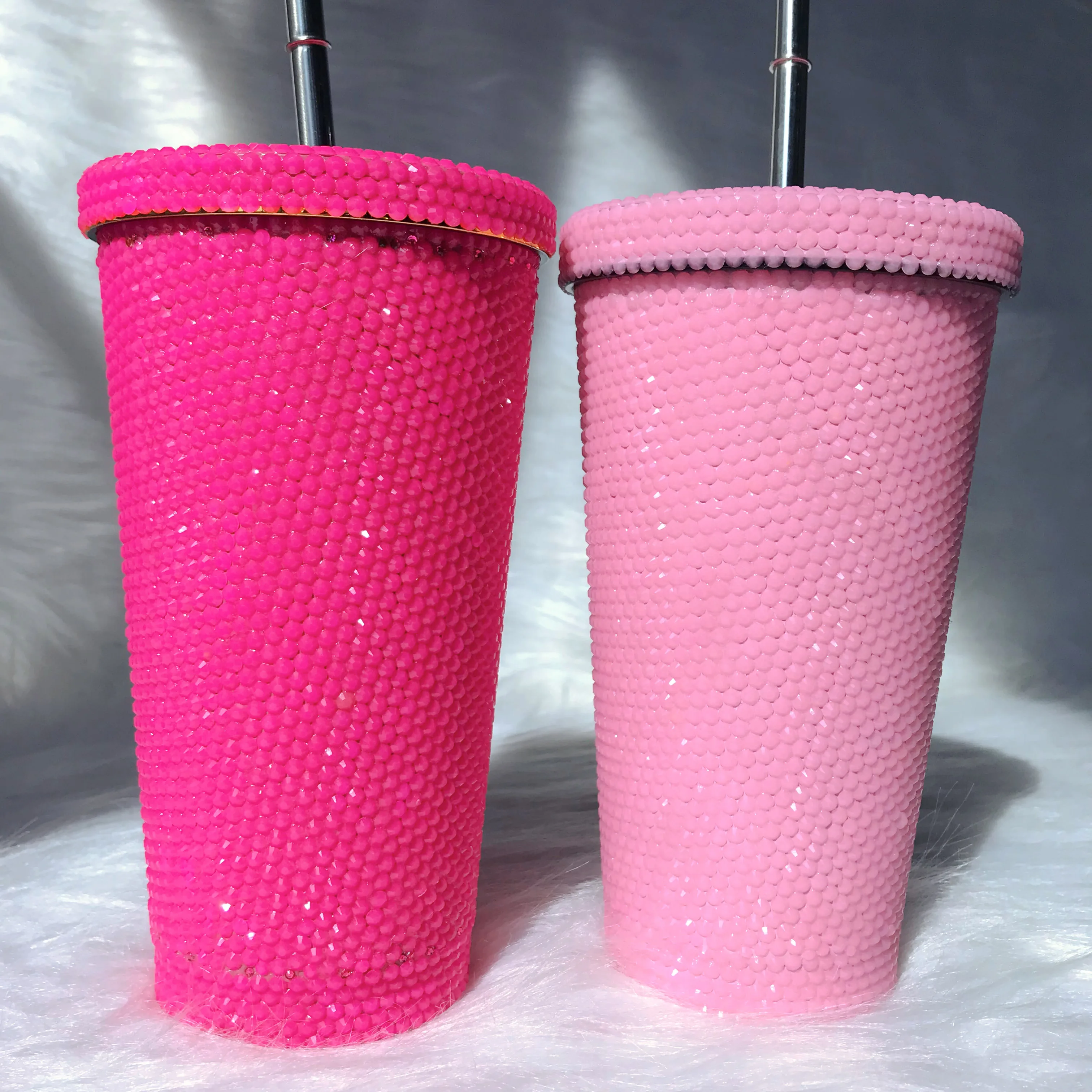 Let's Go Party Tumbler with Straw Personalize Name Hot Pink Barb Cup 16oz  BPA Free Acrylic Rubber Cute Water Bottles for Girls - AliExpress