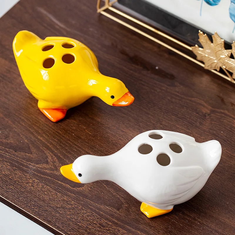 Creative Ceramic Toothbrush Holder Toothbrush Holder Duck Cute Cartoon Children's