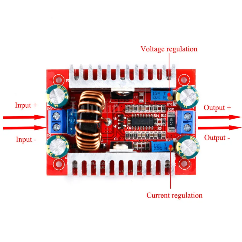 DC 400W 15A 스텝 업 부스트 컨버터 정전류 전원 공급 장치 LED 드라이버 8.5-50V  10-60V 전압 충전기 스텝 업 모듈