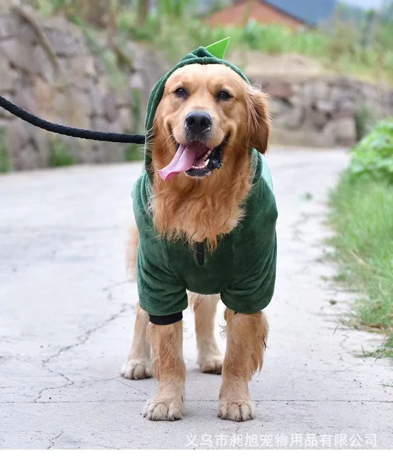 Large Dog Clothes Dinosaur Pet clothing Winter Warm Medium Large Dogs Autumn Winter Pet Items