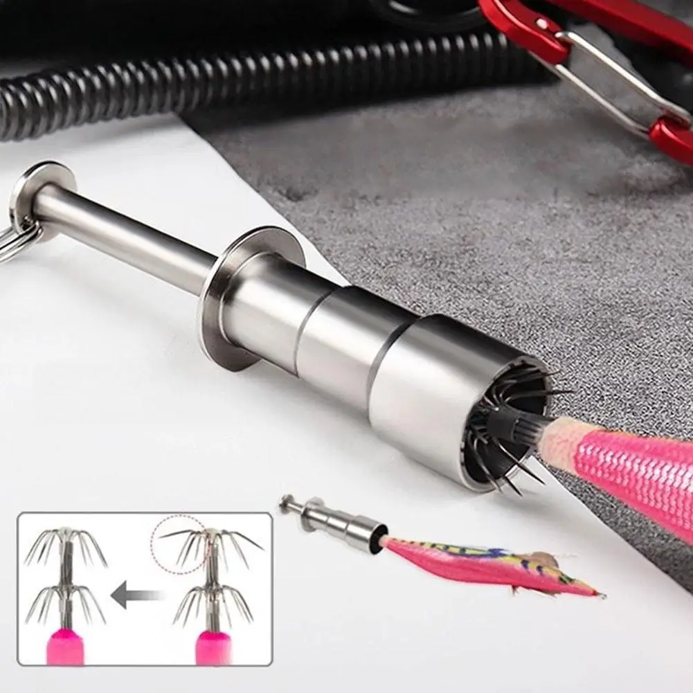 1PC Edelstahl Tintenfisch Haken Corrector Tragbare Reparatur Werkzeug Für Verformt Angelhaken Angeln Getriebe Salzwasser Tackle Wartung – Detail 2
