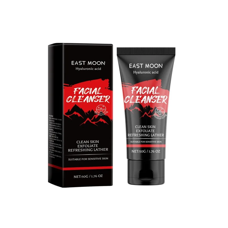 Men Facial Moisturizing Cleanser Pore Treatment Deeply Washing Oil Control Reducing Blackhead Scrub Cosmetics Face Care Cleanser 2