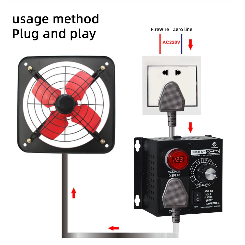 Controlador de velocidade do motor 4000w ue