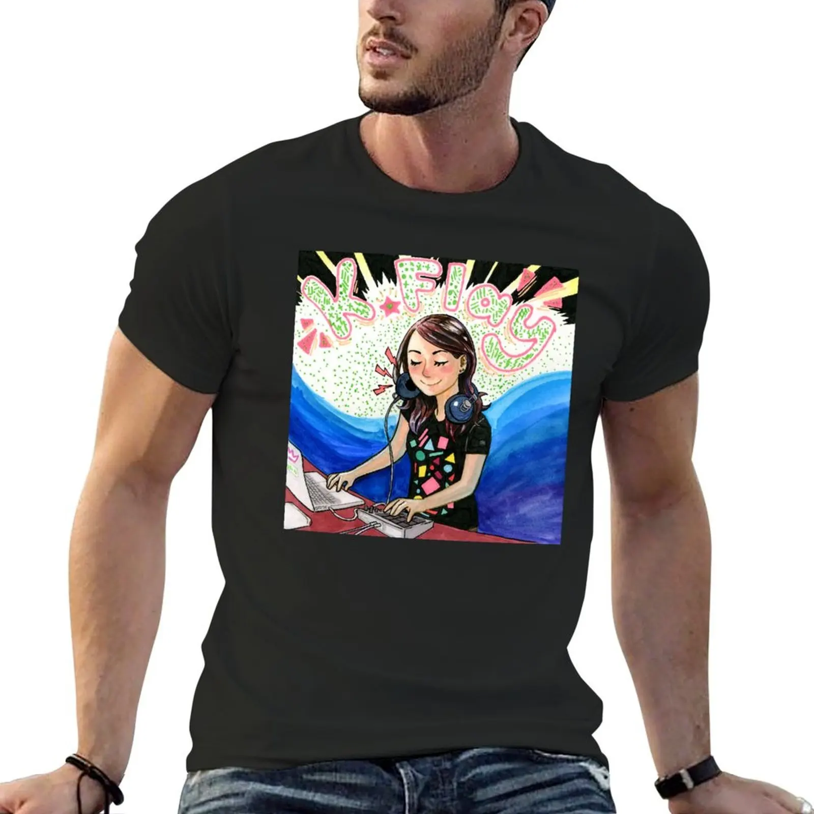 

K Flay Art T-shirt for a boy Short sleeve tee t shirts for men pack