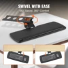 Keyboard Tray Under Desk, Height and Angle Adjustable Ergonomic Keyboard/Mouse Tray Under Desk, Large 25x9.8 inch Slide-out Comp 5