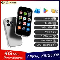 SERVO KING8000 4G Cellular Network Mini Smartphone Android 10.0 2GB+16GB 3" Display 5MP Camera Dual SIM With Play Store WhatsAPP 1