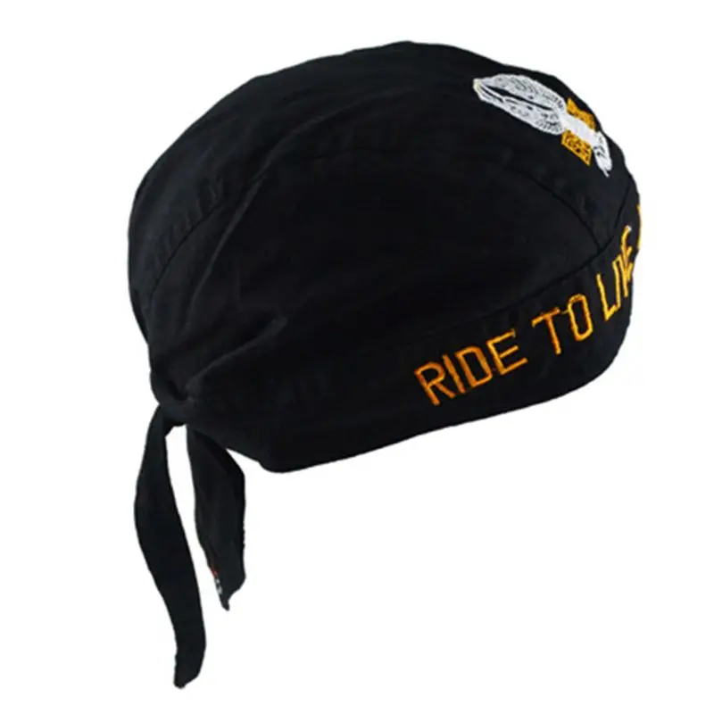 Sweat Wicking Cap Outdoor Head Wrap For Men and Women Cycling Hat Motorcycle Biker Bandana Helmet Liner