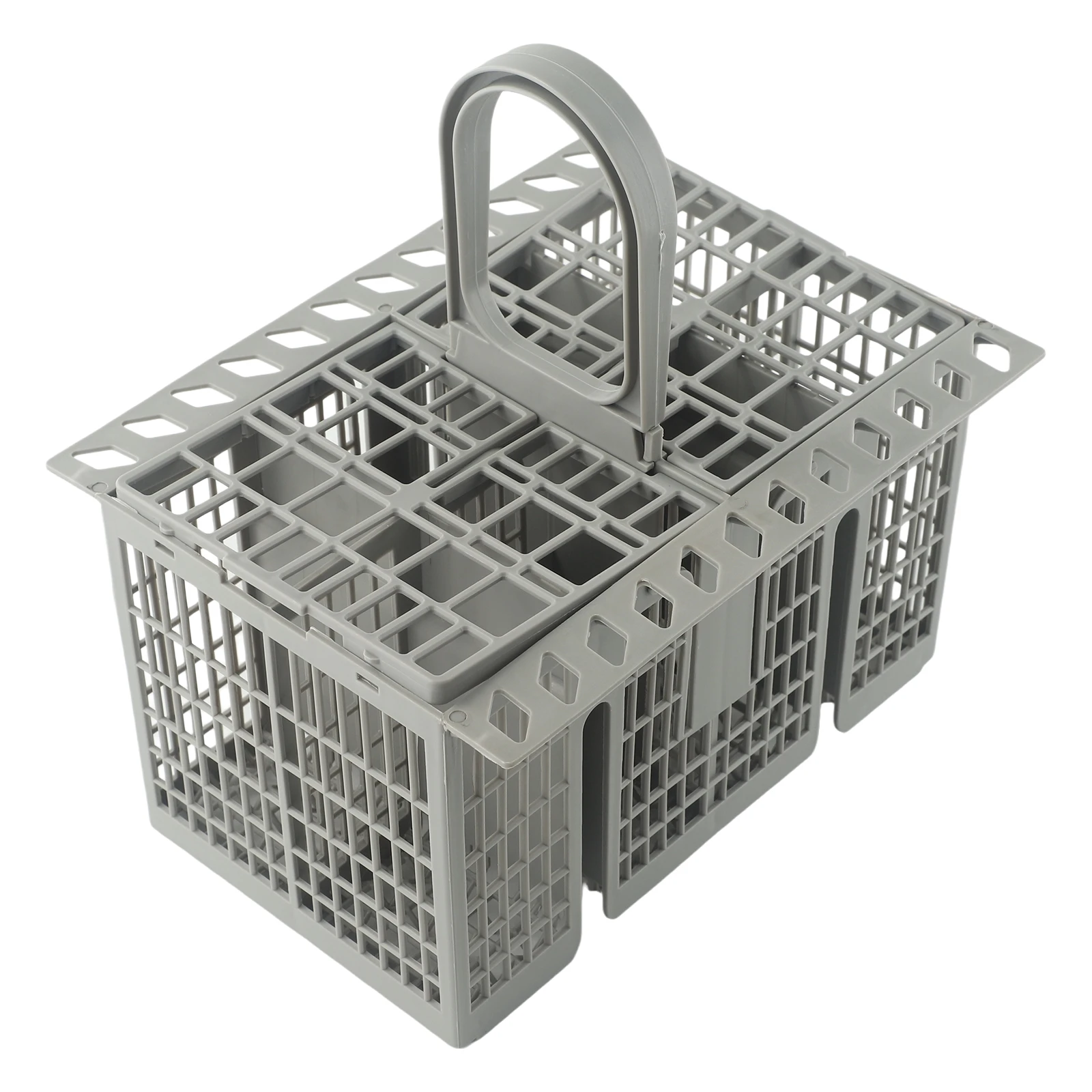 Convenient Gray Cutlery Basket for Bauknecht Indesit Hotpoint Dishwashers C00257140 Detachable Handle Plastic Material