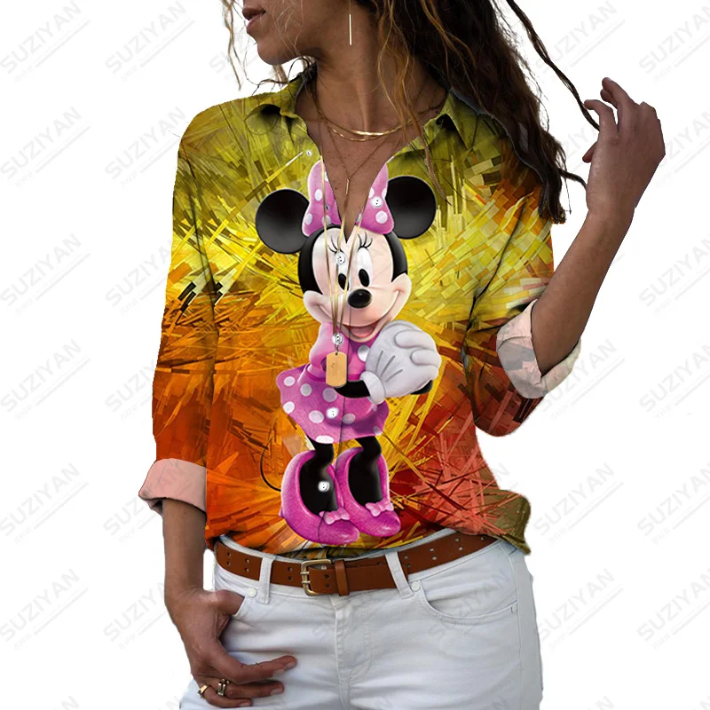 

Блузка большого размера с длинным рукавом и цветочным принтом